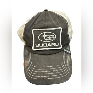 Subaru trucker style hat velcro strap adjustable